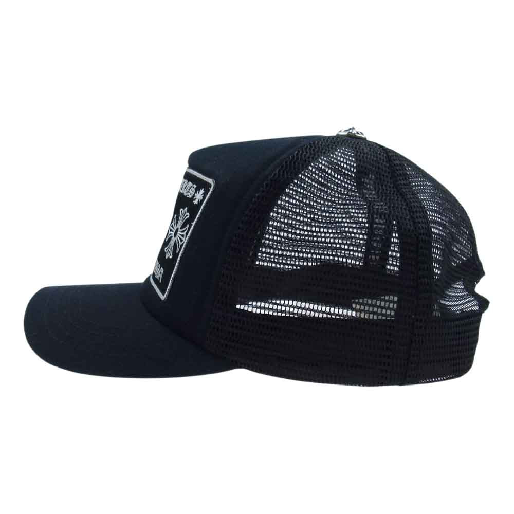 CHROME HEARTS クロムハーツ（原本無） TRUCKER CAP トラッカーキャップ CH クロスボール付 ブラック系【中古】