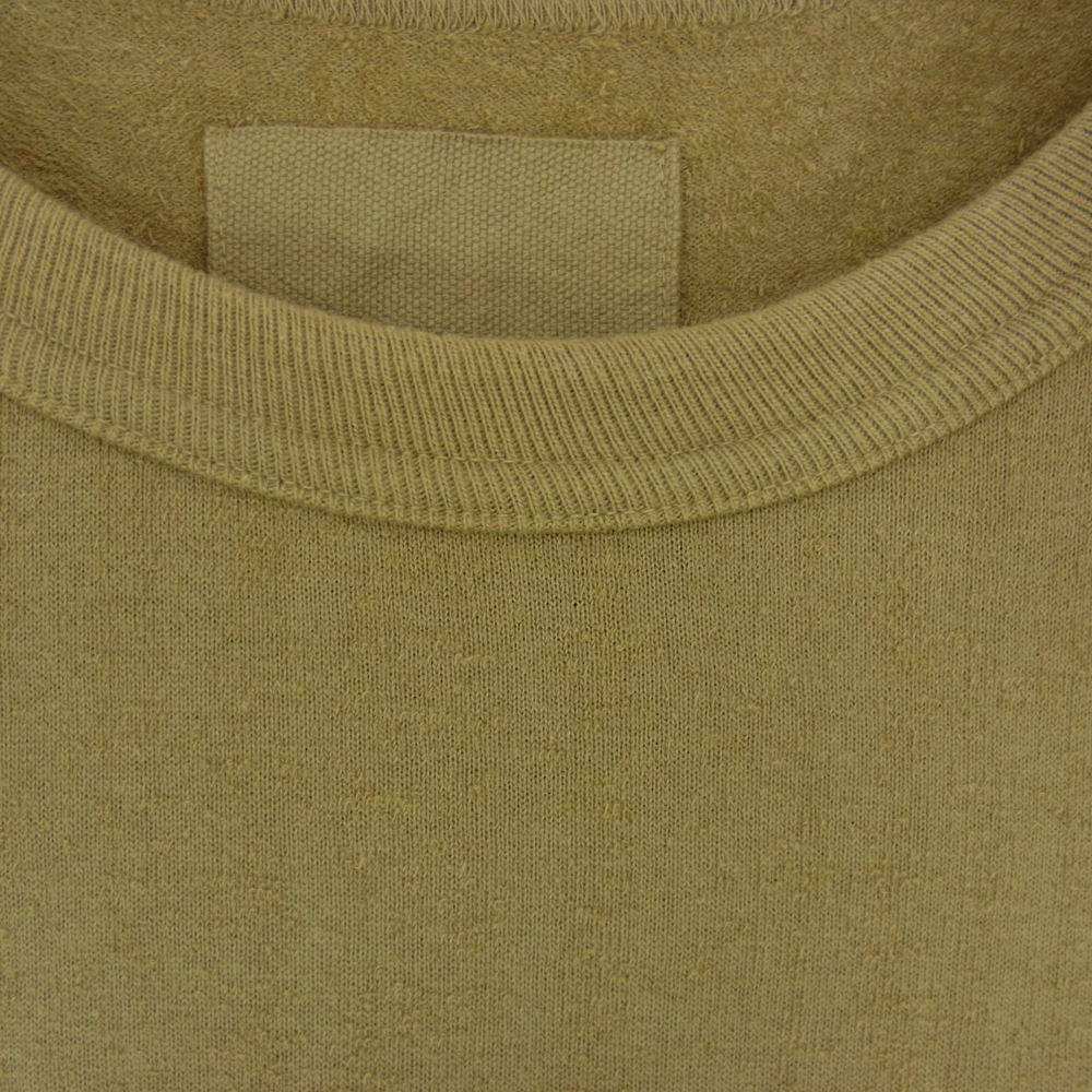 ヨーコサカモト CREW NECK T-SHIRT クルーネック ラグラン カットソー Tシャツ カーキ系 L【中古】
