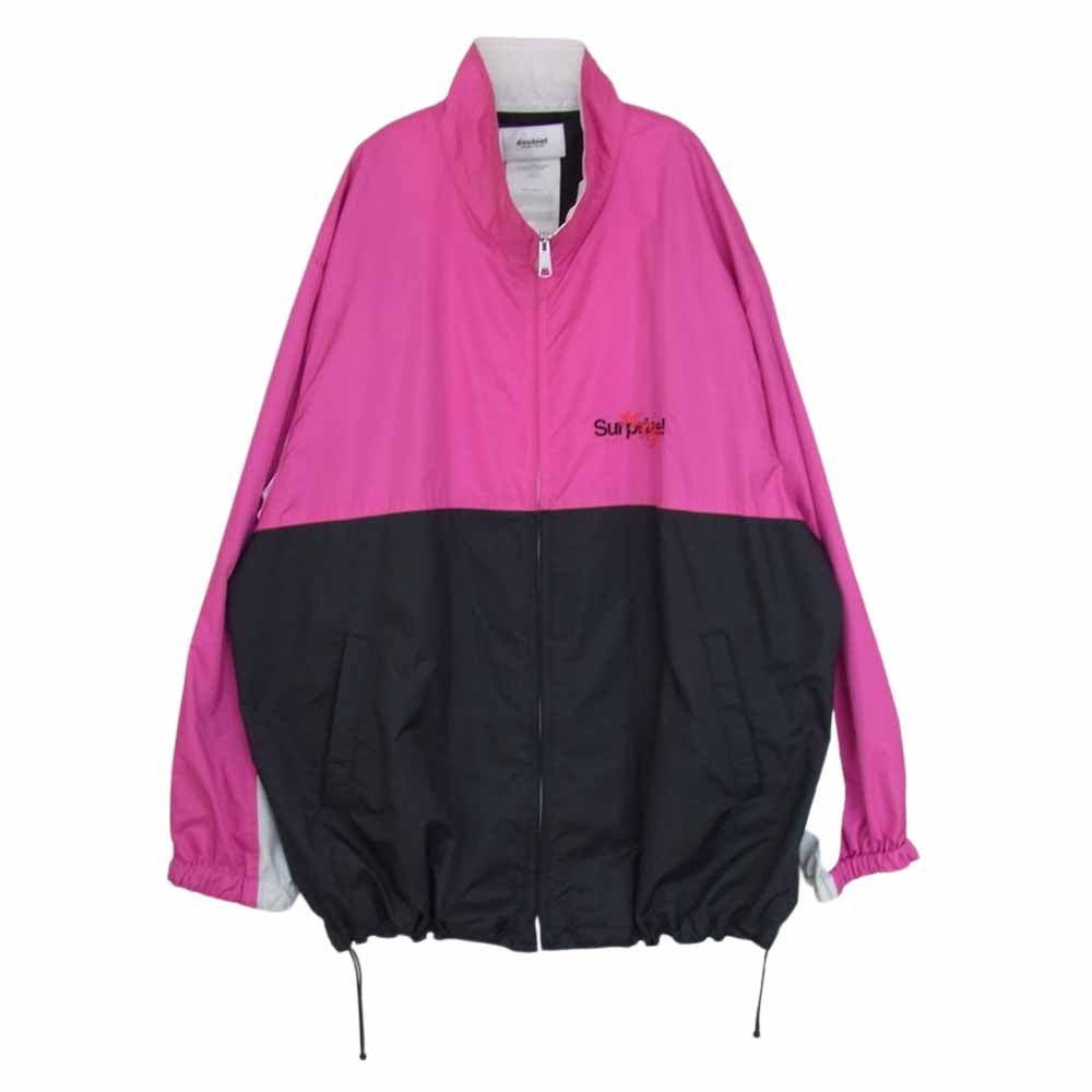 ダブレット 19AW 19AW03BL87 CHAOS EMBROIDERY TRACK JACKET ナイロン カオス エンブロイダリー トラック ジャケット 刺繍 surprise サプライズ ピンク系 M【美品】【中古】