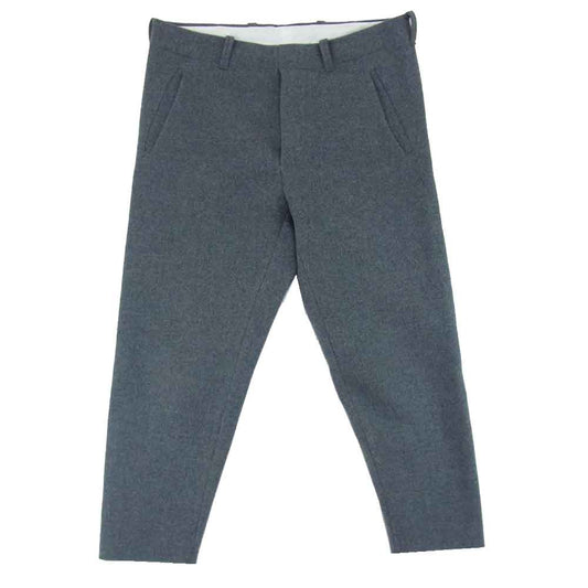 SUNSEA サンシー 16AW 16A45 MELTON CUT OFF PANTS メルトン カットオフ パンツ グレー系 1【中古】