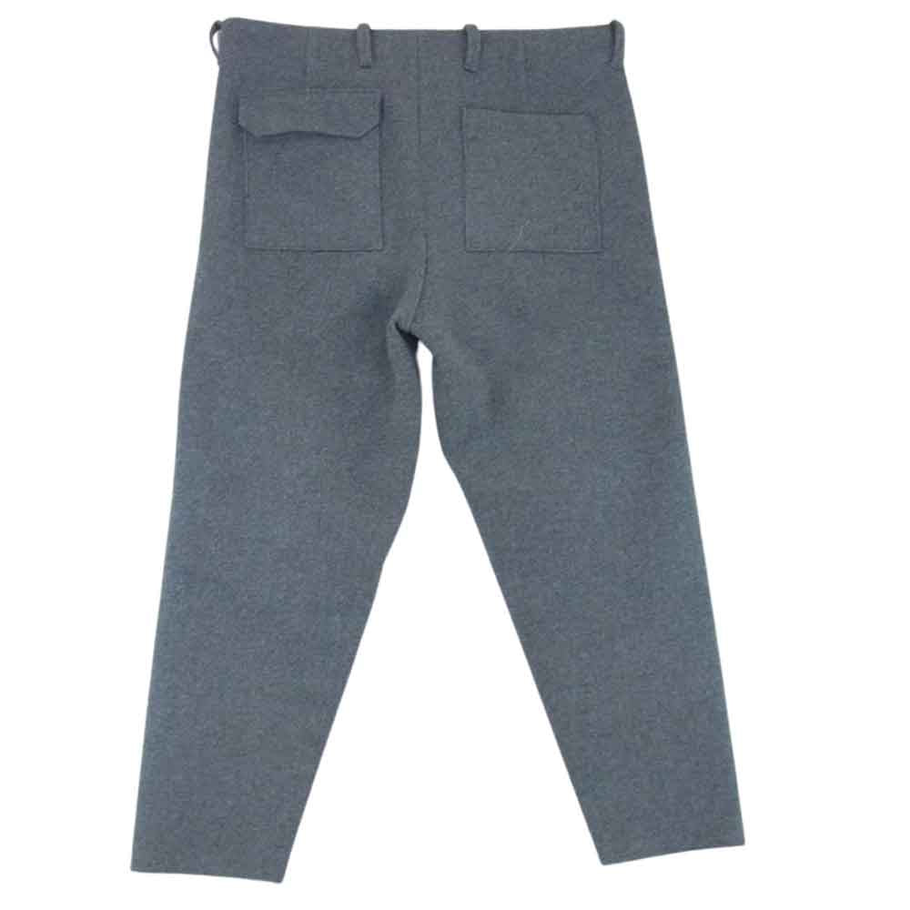 SUNSEA サンシー 16AW 16A45 MELTON CUT OFF PANTS メルトン カットオフ パンツ グレー系 1【中古】