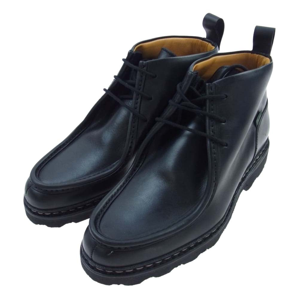 Paraboot パラブーツ 203147 MUCY MARCHE ミューシー チロリアン レースアップ レザー チャッカブーツ ブラック系 7【極上美品】【中古】