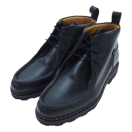 Paraboot パラブーツ 203147 MUCY MARCHE ミューシー チロリアン レースアップ レザー チャッカブーツ ブラック系 7【極上美品】【中古】