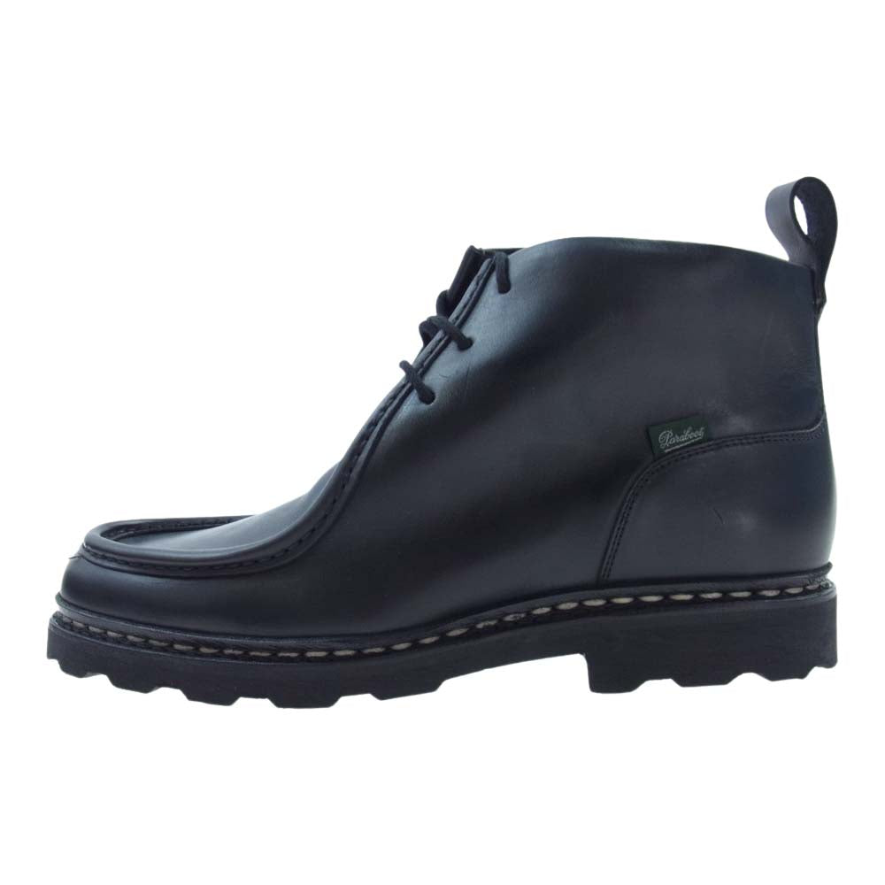 Paraboot パラブーツ 203147 MUCY MARCHE ミューシー チロリアン レースアップ レザー チャッカブーツ ブラック系 7【極上美品】【中古】