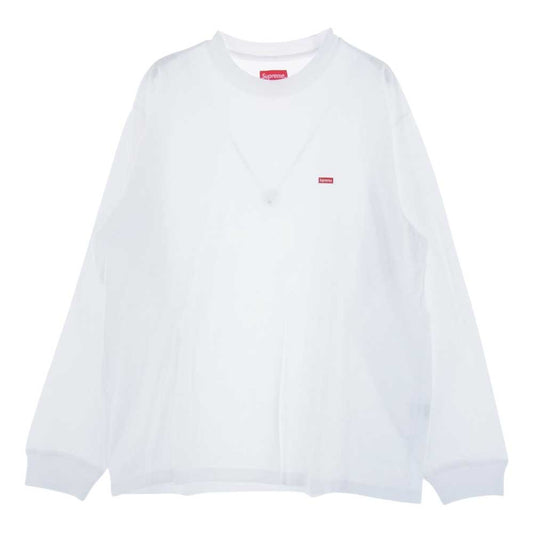 Supreme シュプリーム 23SS Small box L/S tee / white スモール ボックス ロングスリーブ Tシャツ 長袖  ホワイト系 M【極上美品】【中古】