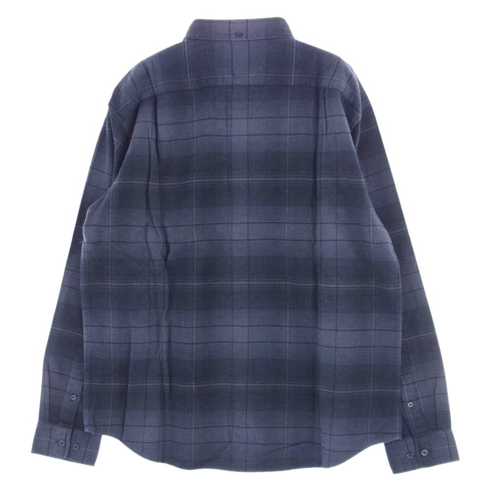 Supreme シュプリーム 23SS Shadow Plaid Flannel Shirt / black シャドウ プラッド フランネル シャツ 長袖  ブラック系 M【極上美品】【中古】