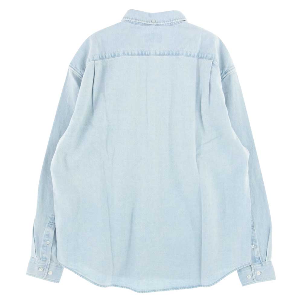 Supreme シュプリーム 23SS  Small box shirt / denim デニム ボタンダウン シャツ インディゴブルー 長袖  インディゴブルー系 M【極上美品】【中古】