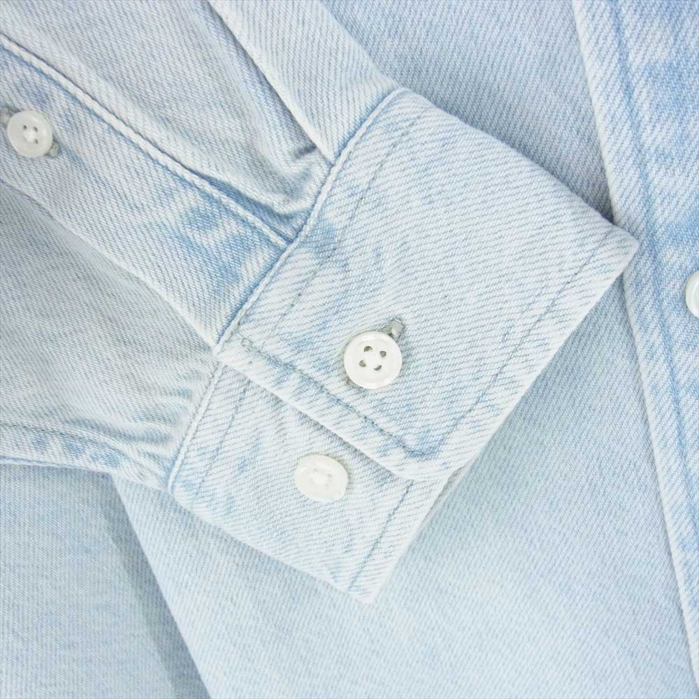 Supreme シュプリーム 23SS  Small box shirt / denim デニム ボタンダウン シャツ インディゴブルー 長袖  インディゴブルー系 M【極上美品】【中古】