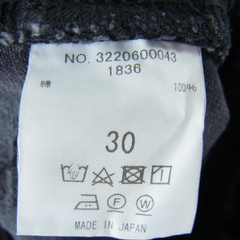 Ron Herman ロンハーマン 3220600043 DENIM カットオフ ウォッシュド ブラック デニム パンツ ブラック系 30【中古】