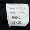 Ron Herman ロンハーマン RHD01-BK-E02 Denim USA製 ‘RAW ストレート ブラック デニム パンツ ブラック系 31【中古】