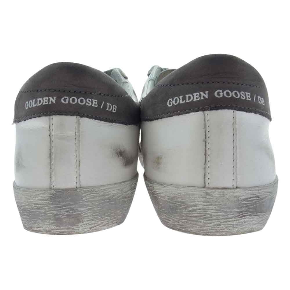 GOLDEN GOOSE ゴールデングース SUPER STAR スーパースター ローカット スニーカー ホワイト系 ブラック系 UK6【中古】