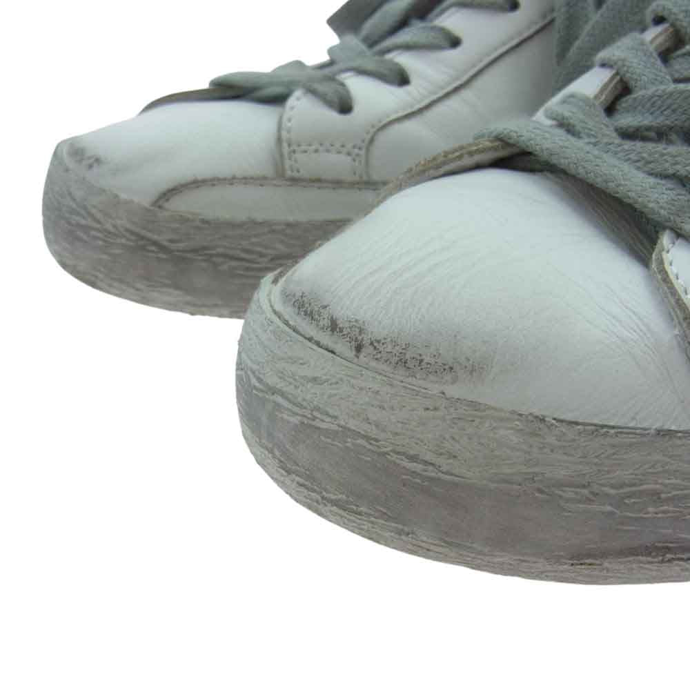 GOLDEN GOOSE ゴールデングース SUPER STAR スーパースター ローカット スニーカー ホワイト系 ブラック系 UK6【中古】
