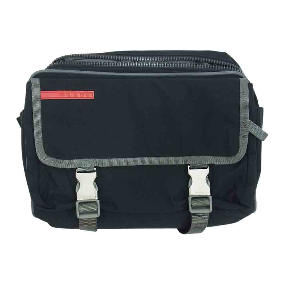 PRADA プラダ SPORTS スポーツ 4VA575 ナイロン ウエスト ポーチ ショルダー ボディ バッグ ブラック系【中古】