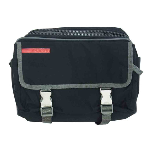 PRADA プラダ SPORTS スポーツ 4VA575 ナイロン ウエスト ポーチ ショルダー ボディ バッグ ブラック系【中古】