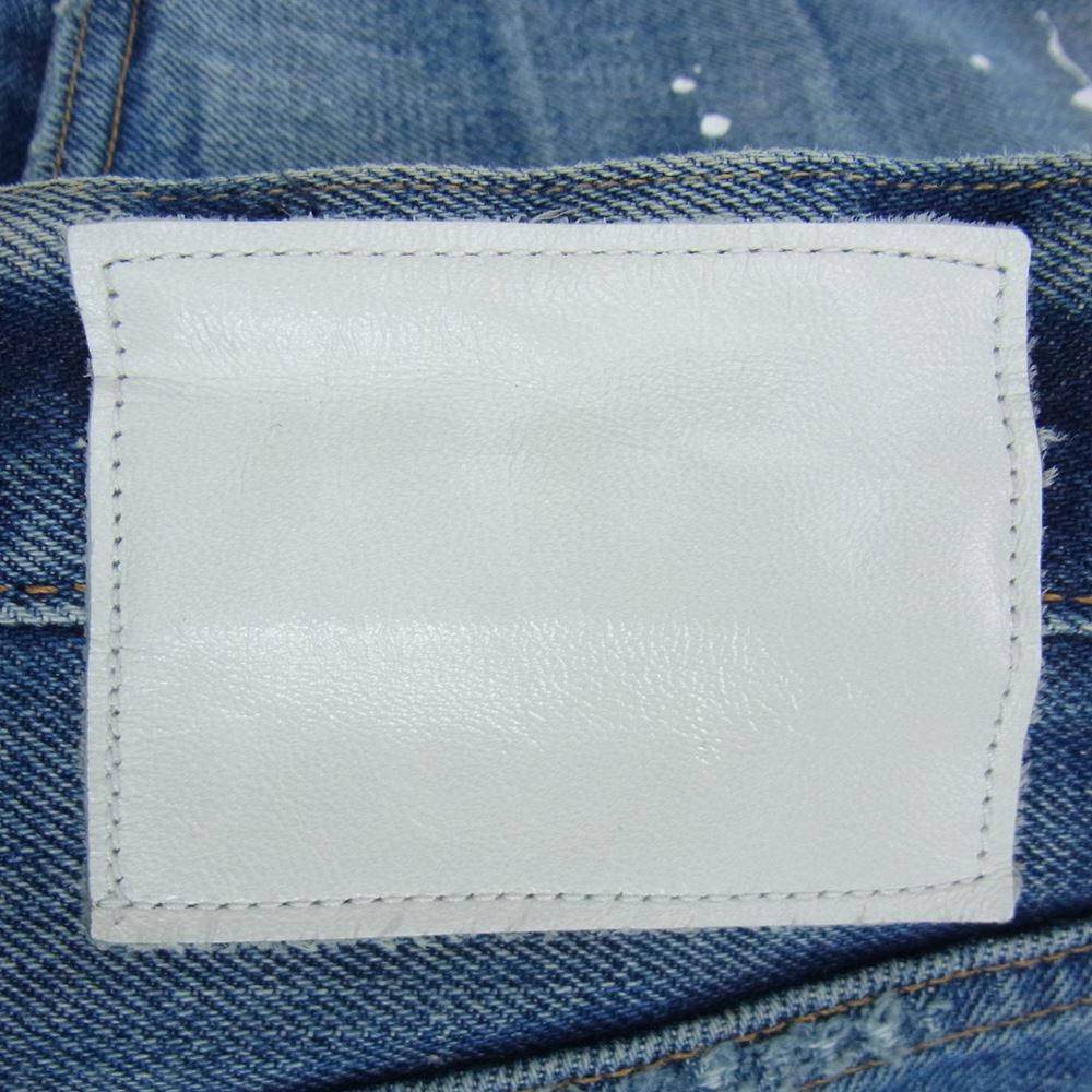 Ron Herman ロンハーマン 2620600214 DENIM USA製 ペイント ダメージ 加工 デニム パンツ インディゴブルー系 31【中古】