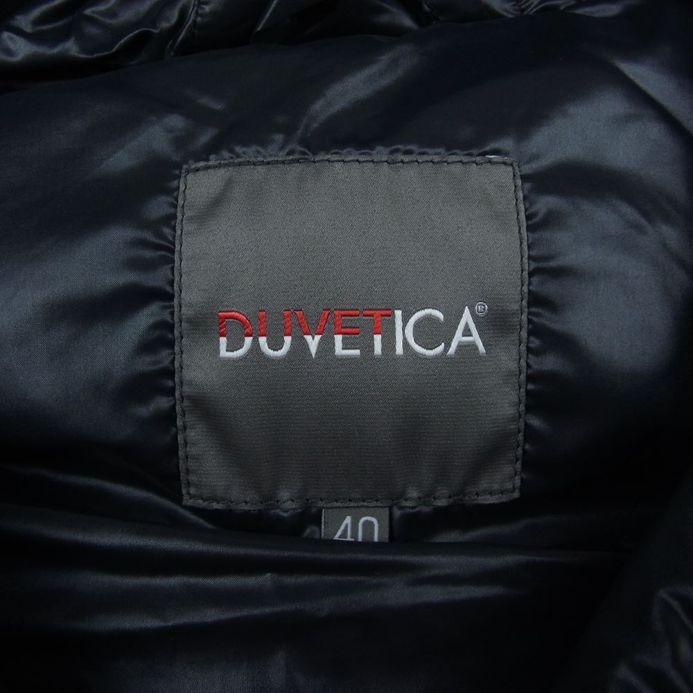 DUVETICA デュベティカ 911.00 1087 ウール ナイロン フルジップ フーディ ダウン ベスト グレー系 40【中古】