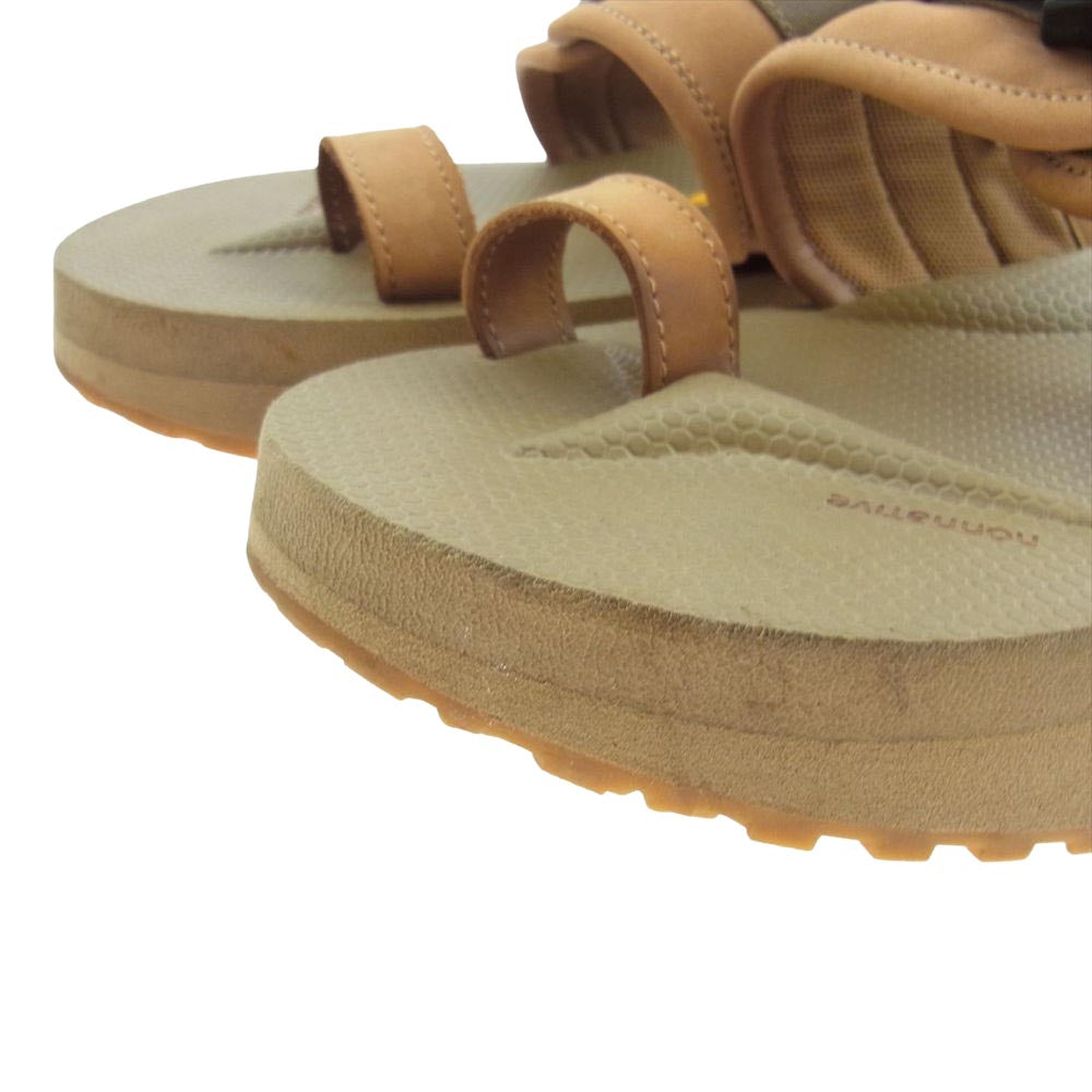nonnative ノンネイティブ × SUICOKE スイコック スエード ベルト サンダル ライトブラウン系【中古】