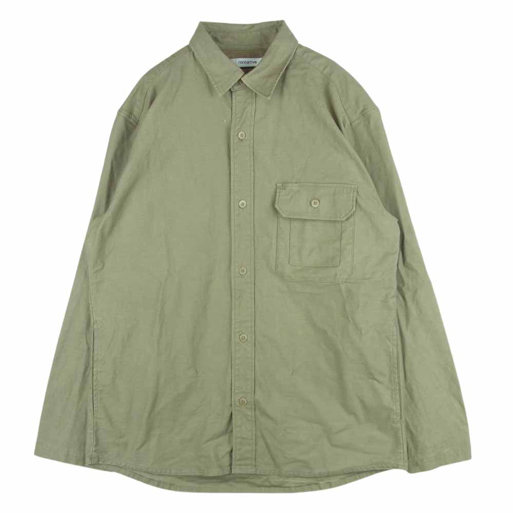 nonnative ノンネイティブ NN-SJ4003 WORKER SHIRT JACKET BACK SATIN STRETCH ワーカー ミリタリー シャツ ジャケット グレイッシュカーキ系 2【中古】