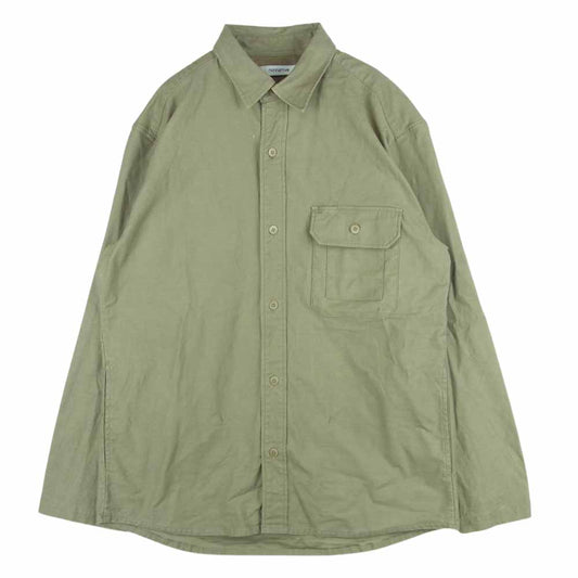nonnative ノンネイティブ NN-SJ4003 WORKER SHIRT JACKET BACK SATIN STRETCH ワーカー ミリタリー シャツ ジャケット グレイッシュカーキ系 2【中古】