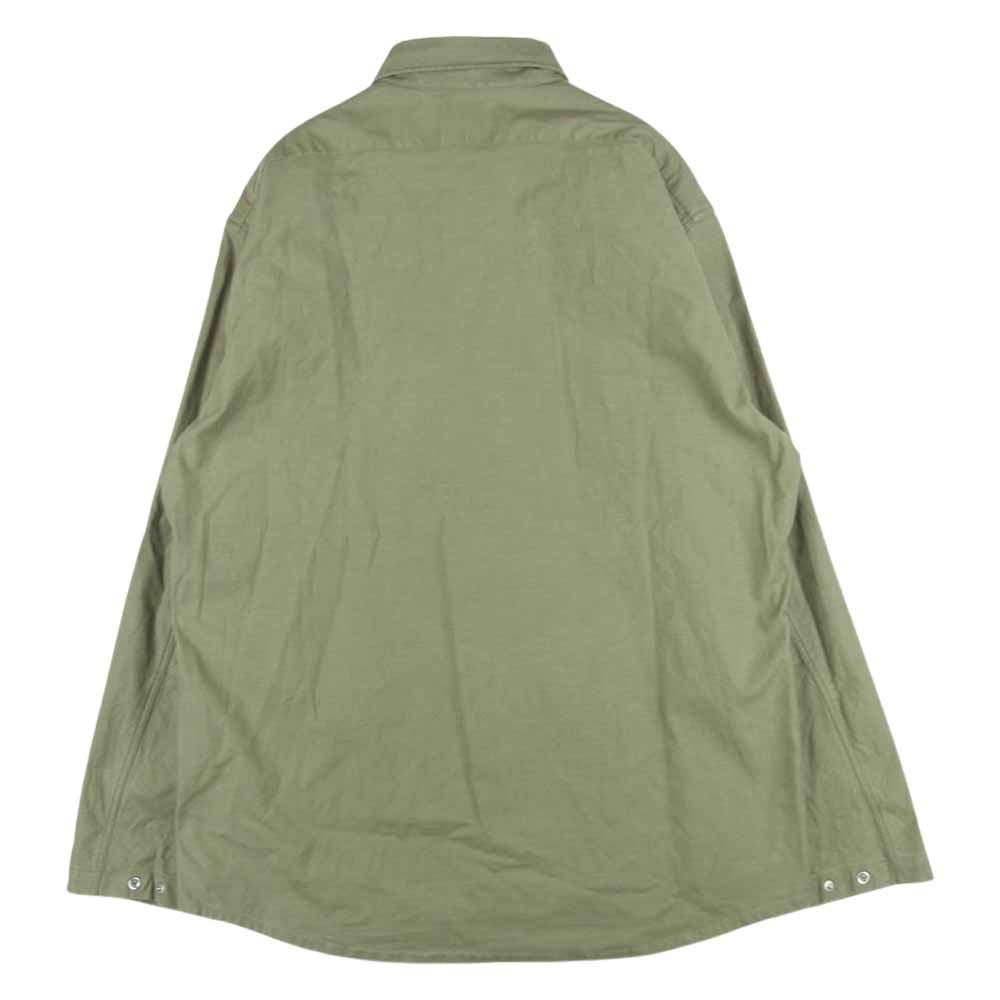 nonnative ノンネイティブ NN-SJ4003 WORKER SHIRT JACKET BACK SATIN STRETCH ワーカー ミリタリー シャツ ジャケット グレイッシュカーキ系 2【中古】
