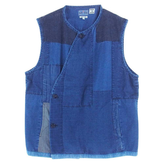 BLUE BLUE ブルーブルー インディゴヒラオ リネンリン ベスト インディゴブルー系 3【中古】