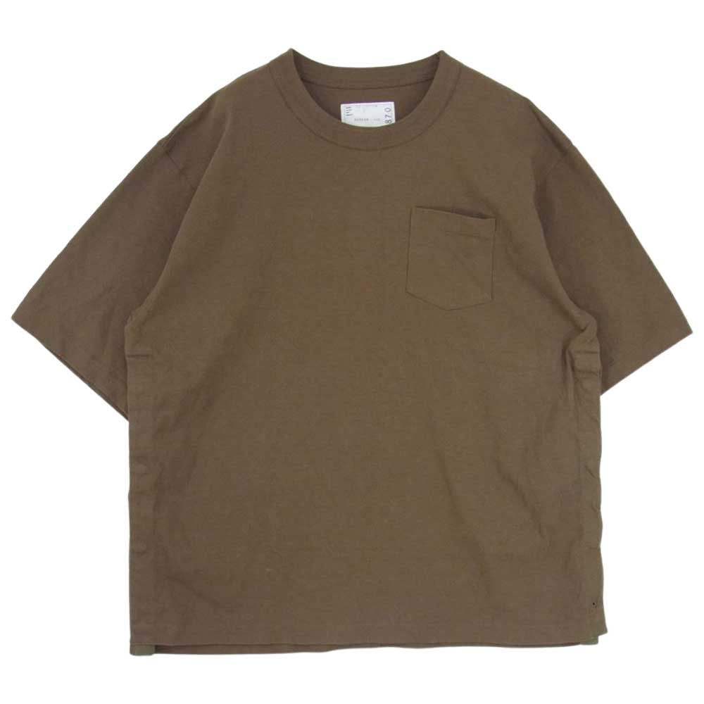 Sacai サカイ 22AW 22-02870M S Studs Pocket Tee ポケット Tシャツ 半袖 カーキ系 4【中古】