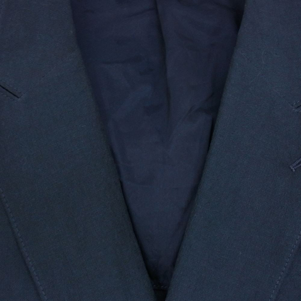GIORGIO ARMANI ジョルジオアルマーニ 1SGGG0L3 イタリア製 リネン混 サマー ダブルブレスト テーラード ジャケット ネイビー系 56R【中古】