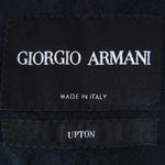GIORGIO ARMANI ジョルジオアルマーニ 1SGGG0L3 イタリア製 リネン混 サマー ダブルブレスト テーラード ジャケット ネイビー系 56R【中古】