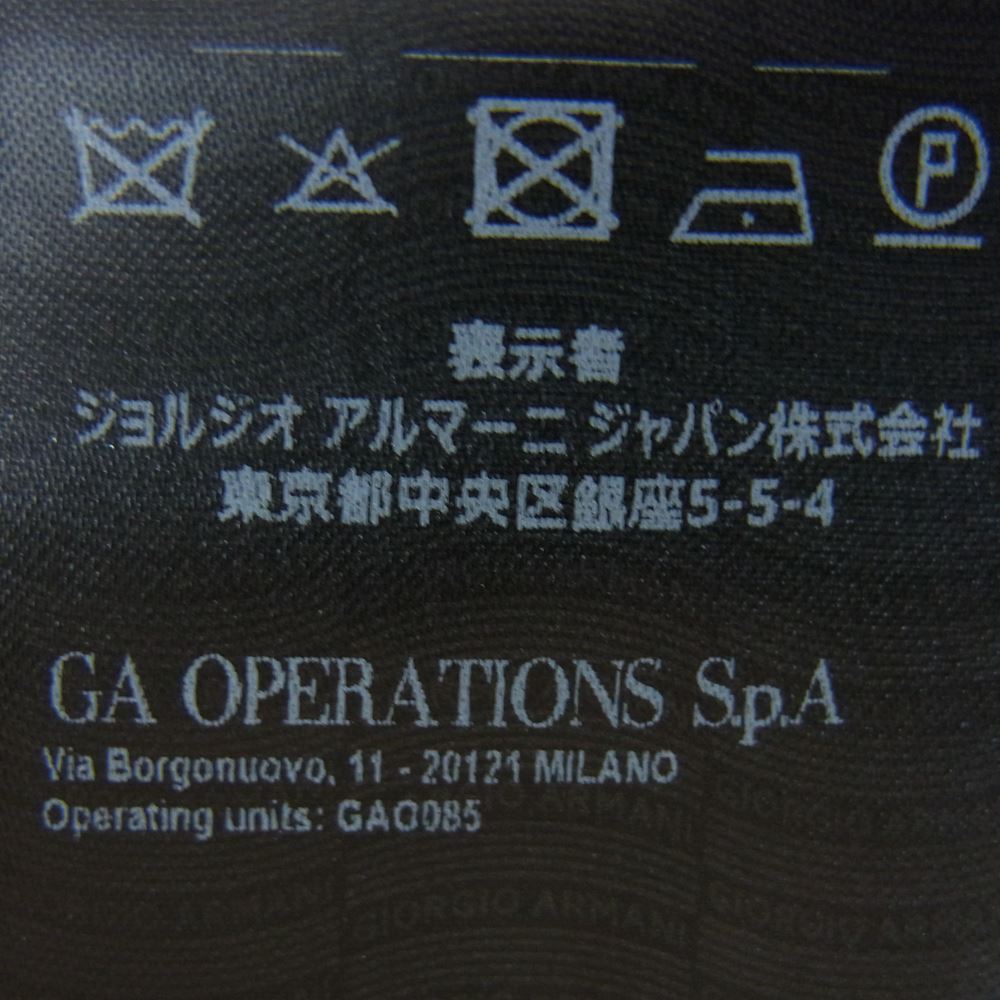 GIORGIO ARMANI ジョルジオアルマーニ 1SGGG0L3 イタリア製 リネン混 サマー ダブルブレスト テーラード ジャケット ネイビー系 56R【中古】