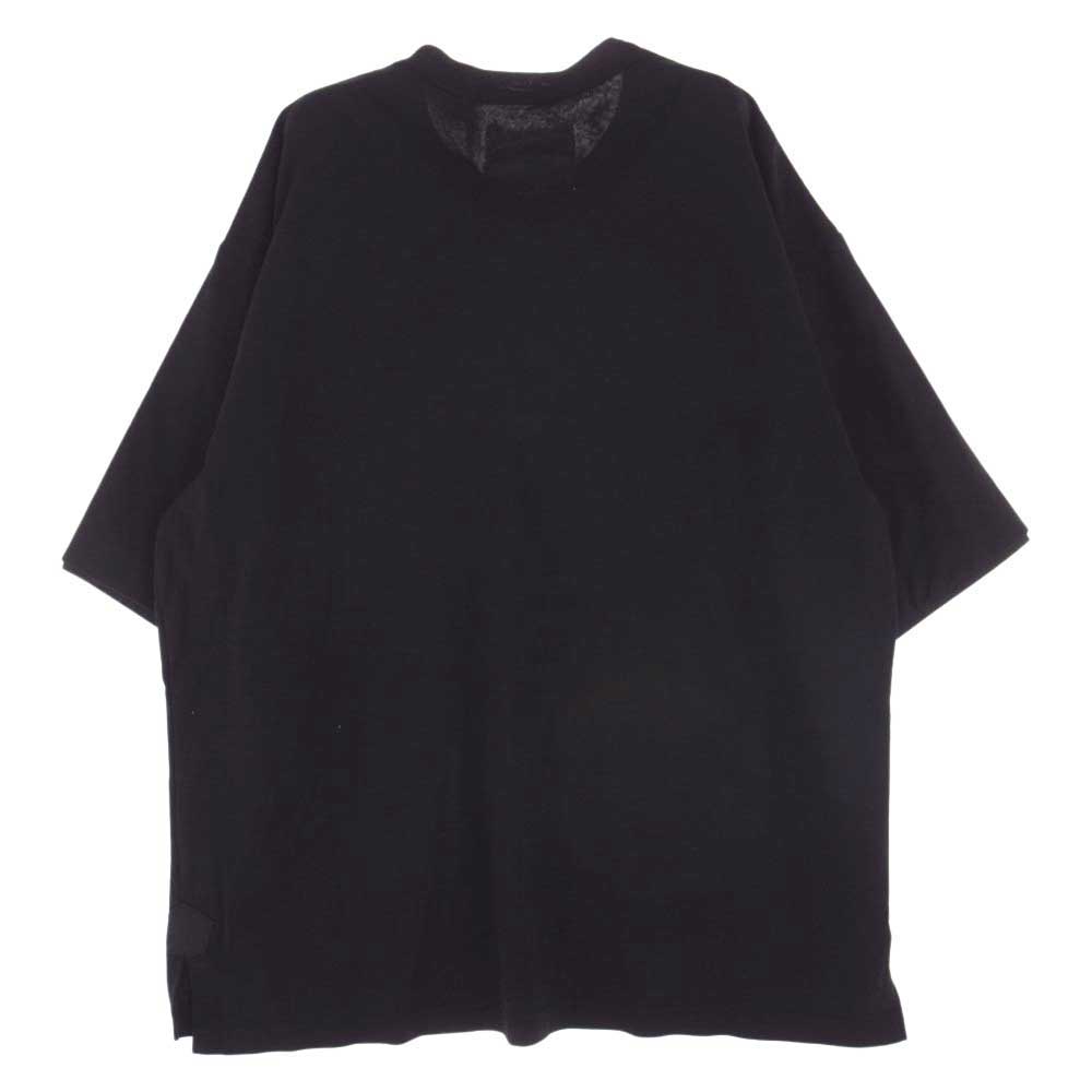 Sacai サカイ 23SS 23-03074M フラップ ポケット コットン Tシャツ ブラック系 4【美品】【中古】