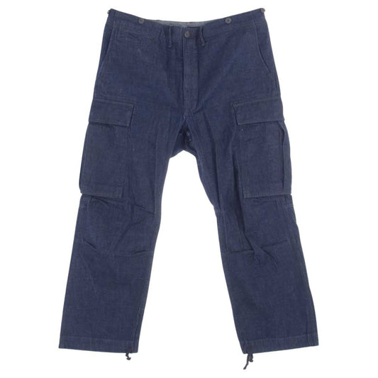 RRL ダブルアールエル 国内正規品 デニム カーゴ パンツ インディゴブルー系【中古】