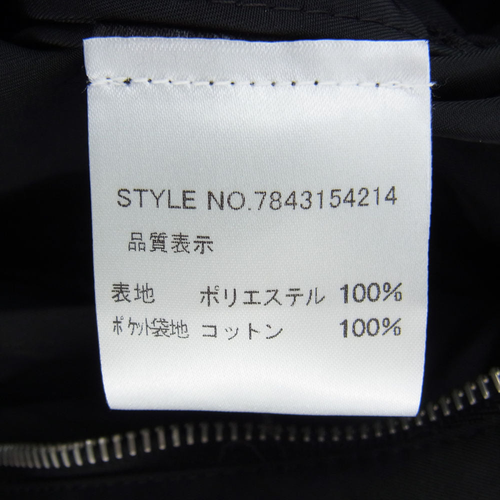 DRIES VAN NOTEN ドリスヴァンノッテン 7843154214 デタッチャブルスリーブ ベルテッド ナイロン ミリタリー ジャケット ブラック系 M【中古】