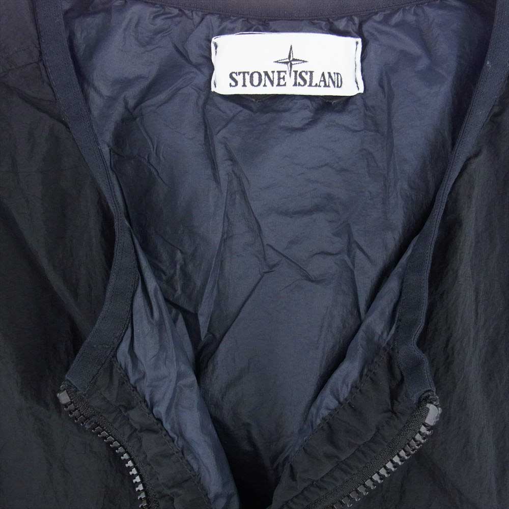 STONE ISLAND ストーンアイランド 7815G0619 ベスト ナイロン ガーメントダイ シワ加工 ブラック系 3XL【中古】