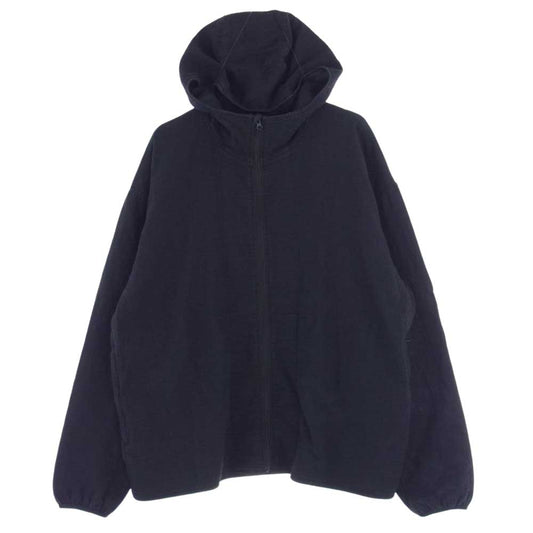 PORTER CLASSIC ポータークラシック 23SS Sashiko Stretch Hoodie 刺し子 サシコ ストレッチ フーディ ジャケット パーカー ブラック系 XL【中古】