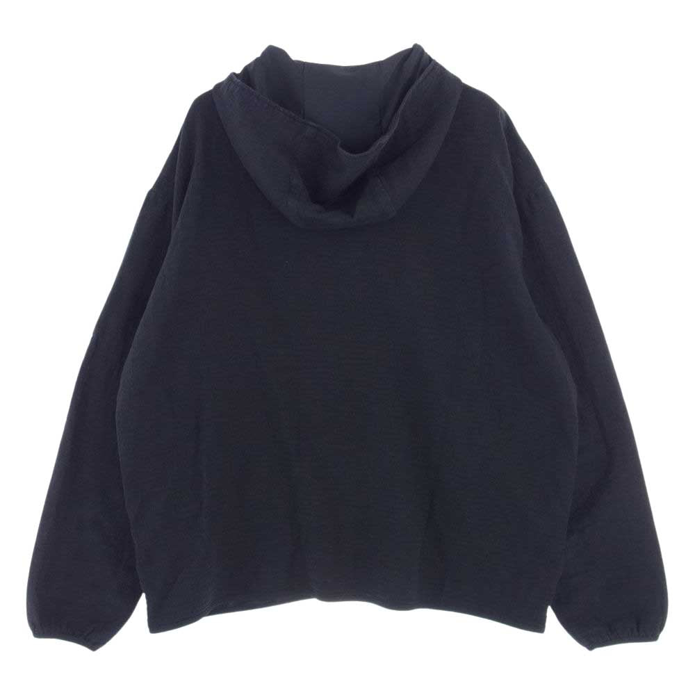 PORTER CLASSIC ポータークラシック 23SS Sashiko Stretch Hoodie 刺し子 サシコ ストレッチ フーディ ジャケット パーカー ブラック系 XL【中古】