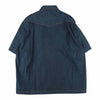 Sacai サカイ 22SS 22-02719M コットン デニム 半袖 シャツ 日本製 インディゴブルー系 4【美品】【中古】