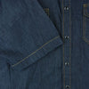 Sacai サカイ 22SS 22-02719M コットン デニム 半袖 シャツ 日本製 インディゴブルー系 4【美品】【中古】