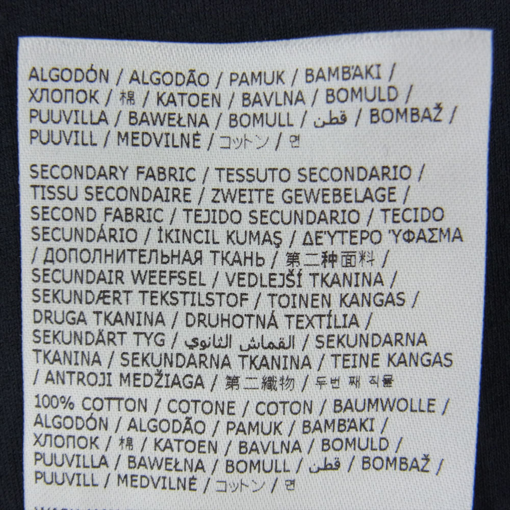 MAISON MARGIELA メゾンマルジェラ 22SS S50GC0684 カレンダー グラフィック ロゴ Tシャツ 半袖  ブラック系 XXL【美品】【中古】