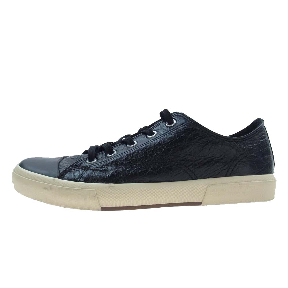 BALENCIAGA バレンシアガ 688754 レザー ローカット スニーカー ブラック系 28.5cm【中古】