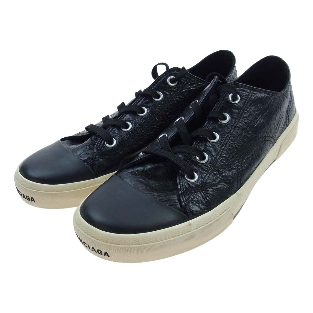 BALENCIAGA バレンシアガ 688754 レザー ローカット スニーカー ブラック系 28.5cm【中古】