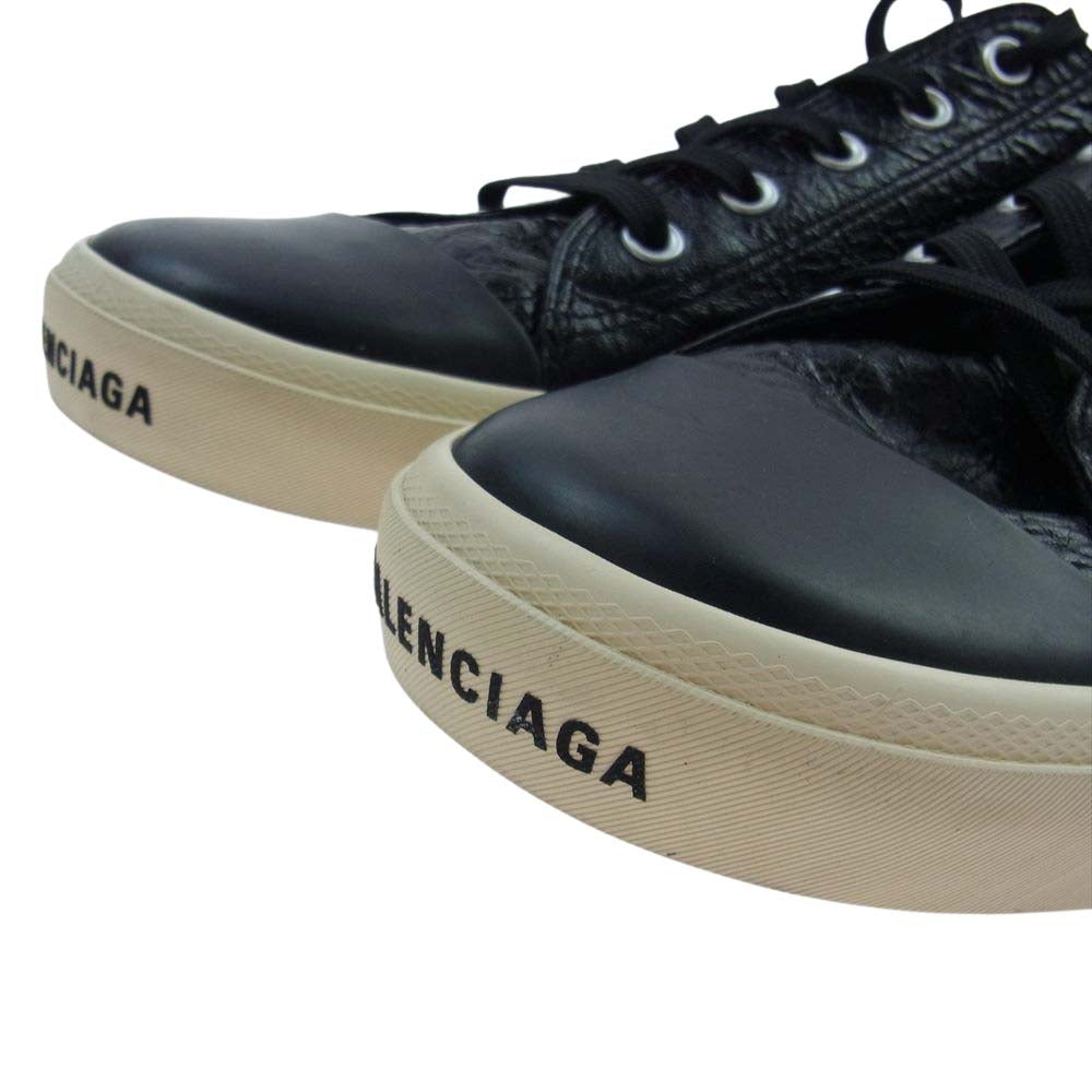 BALENCIAGA バレンシアガ 688754 レザー ローカット スニーカー ブラック系 28.5cm【中古】