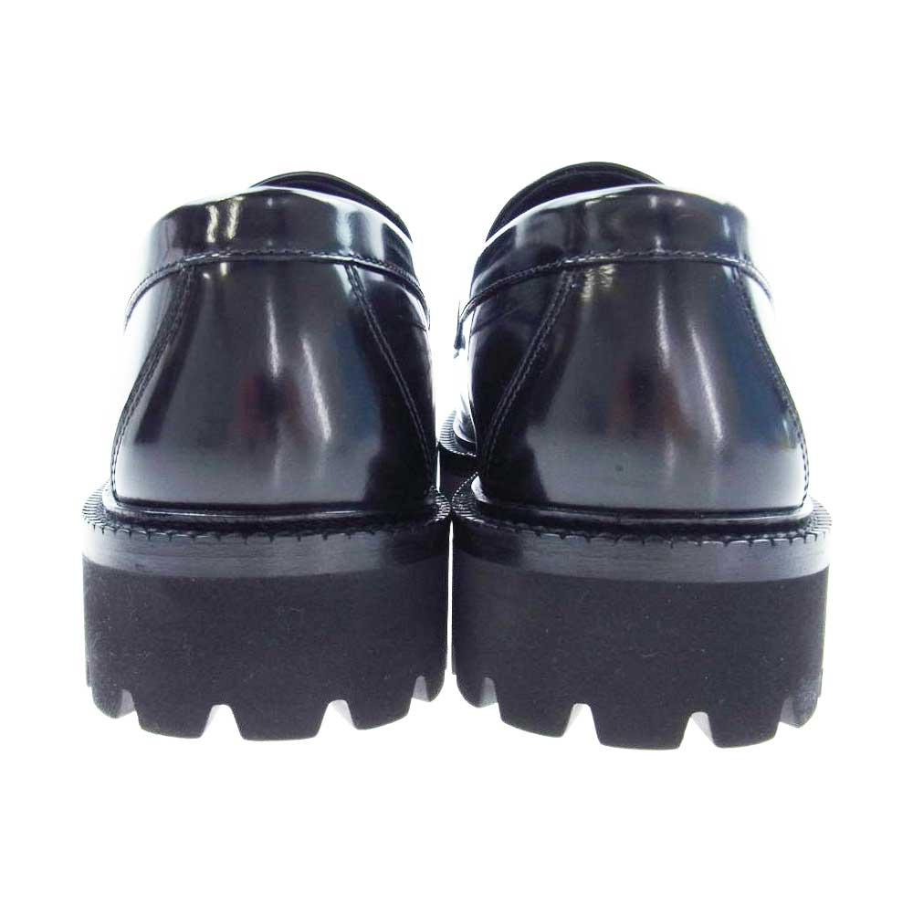 LOUIS VUITTON ルイ・ヴィトン 1A9HWJ ダミエ LVロゴ カーフレザー ローファー ブラック系 8.5【中古】
