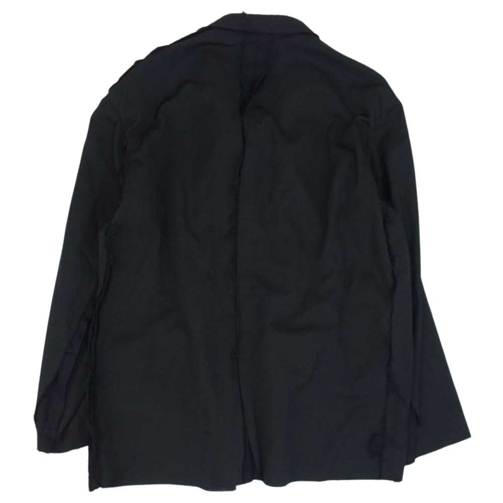 Yohji Yamamoto POUR HOMME ヨウジヤマモトプールオム 20AW HR-J10-802 M-3BS 重ねST止 カットオフ レイヤード テーラード ジャケット ブラック系 4【中古】