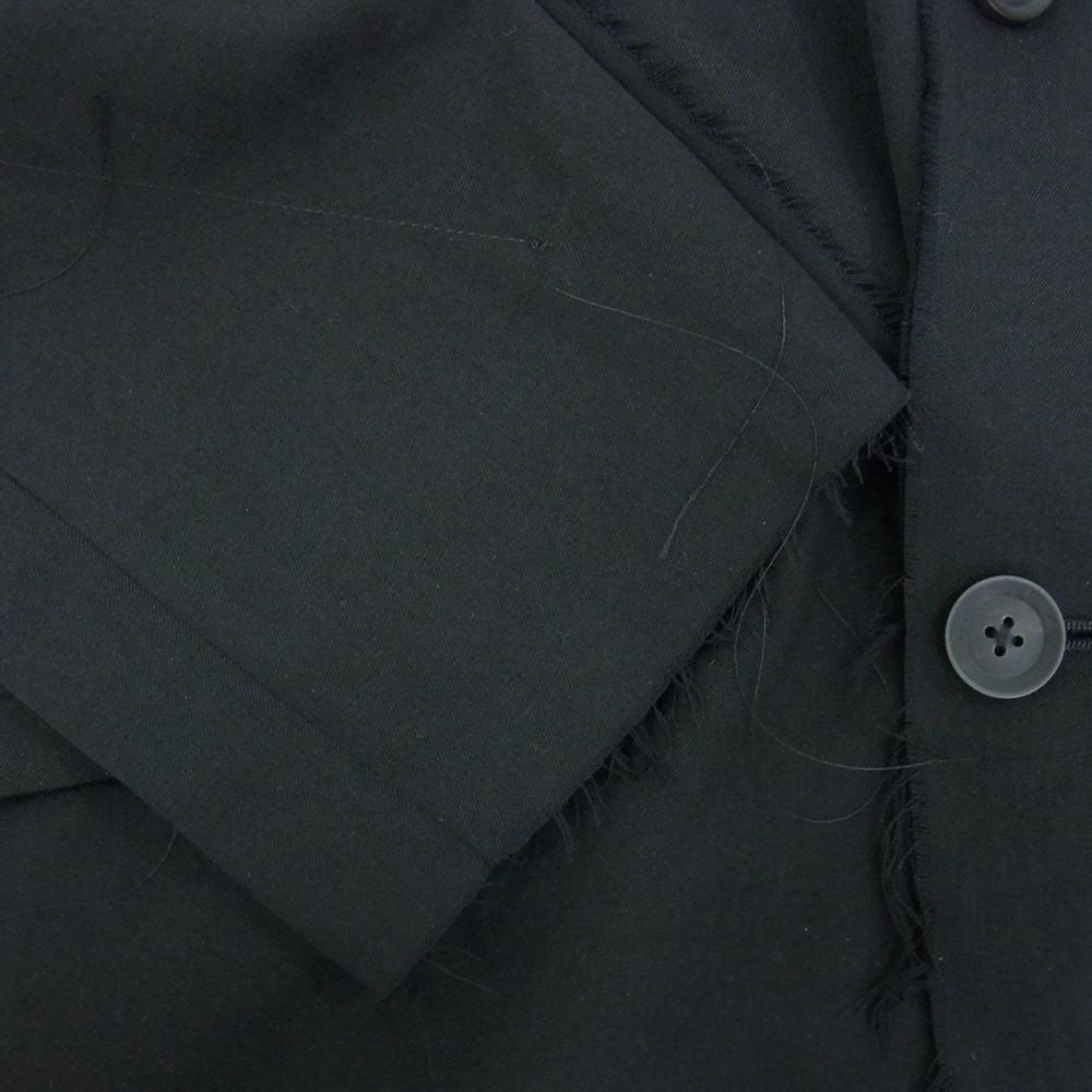 Yohji Yamamoto POUR HOMME ヨウジヤマモトプールオム 20AW HR-J10-802 M-3BS 重ねST止 カットオフ レイヤード テーラード ジャケット ブラック系 4【中古】