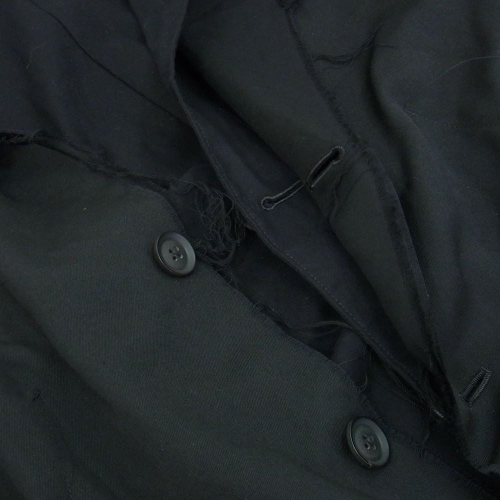 Yohji Yamamoto POUR HOMME ヨウジヤマモトプールオム 20AW HR-J10-802 M-3BS 重ねST止 カットオフ レイヤード テーラード ジャケット ブラック系 4【中古】
