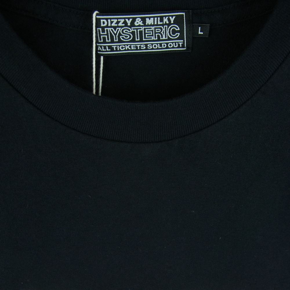 HYSTERIC GLAMOUR ヒステリックグラマー 23SS 02231CT42 GET STONED ゲット ストーンド 半袖 Tシャツ ブラック系 L【新古品】【未使用】【中古】