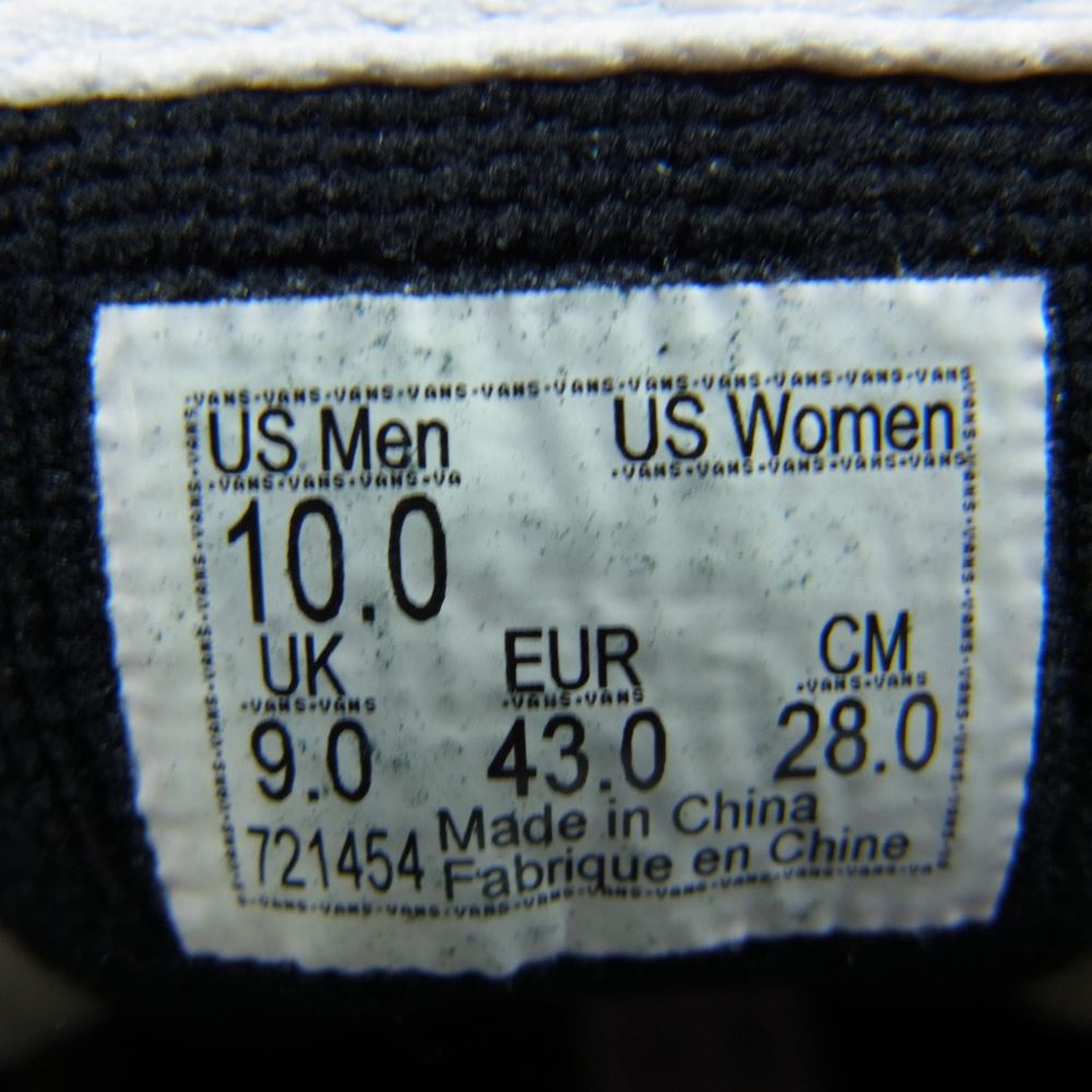 VANS バンズ VN0007PSBLK × MASTERMIND JAPAN マスターマインド SK8-HI BOLT VLT LX スニーカー ブラック系 28cm【新古品】【未使用】【中古】