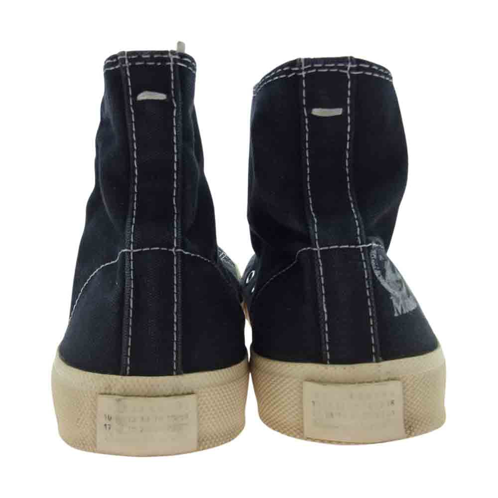 MAISON MARGIELA メゾンマルジェラ 22ライン TABI 足袋 タビ キャンバス ハイカットスニーカー ブラック系 38.5【中古】