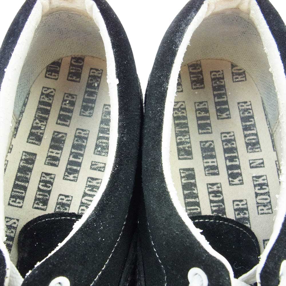 WACKO MARIA ワコマリア スウェード ローカット スニーカー ブラック系 28cm【中古】