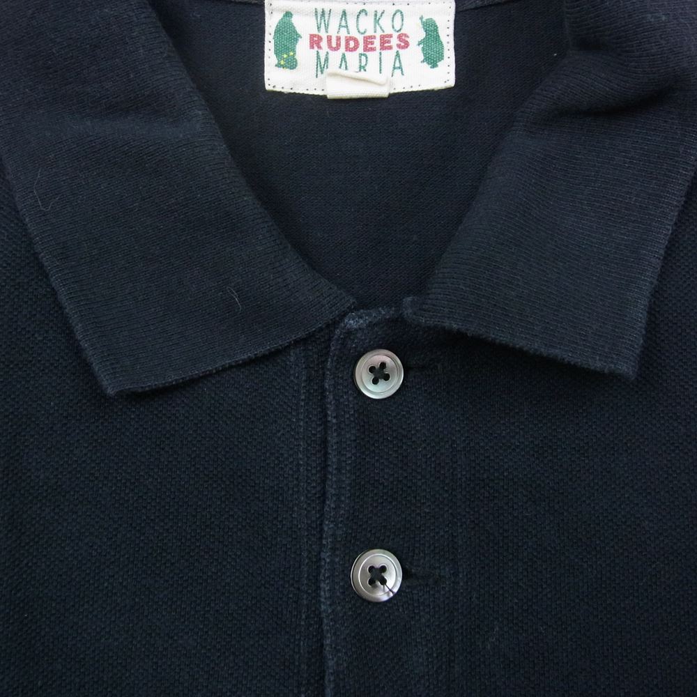WACKO MARIA ワコマリア マリアワッペン付 半袖シャツ ダークネイビー系 S【中古】